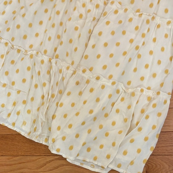 Chic Yellow Polka Dot Mini Dress - Picture 5 of 7